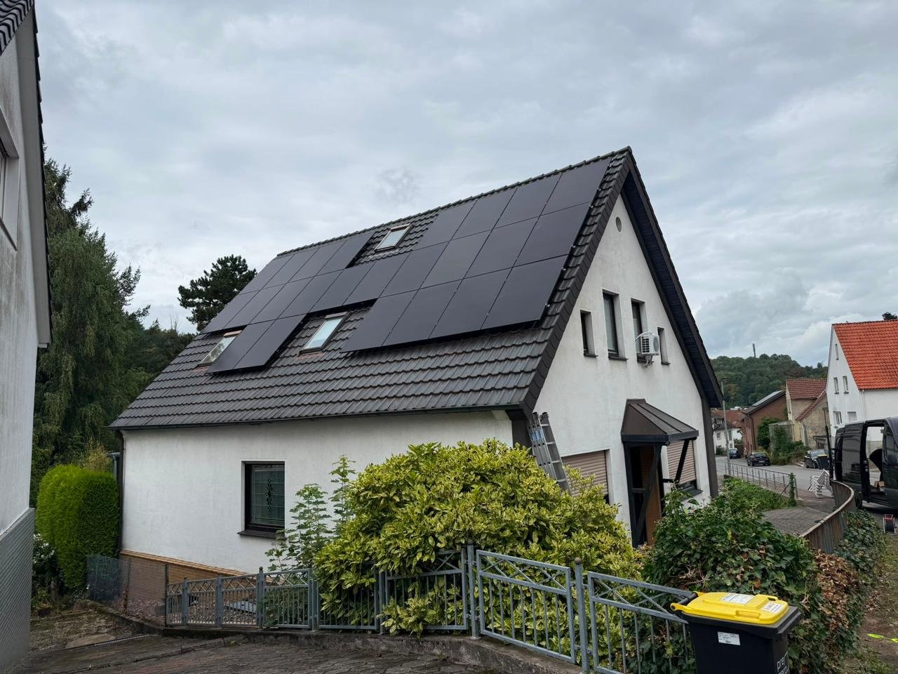 Photovoltaikanlage auf einem Einfamilienhaus